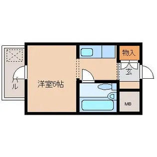 万葉ハイツ元町【4階】の間取り