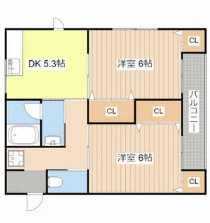 パーシィモン【103号室】の間取り