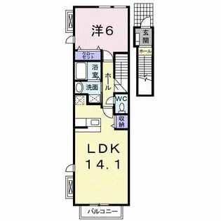 ツイン・フォレスト【205号室】の間取り