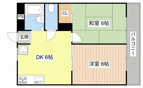 ラ・トゥール水口西【203号室】の間取り