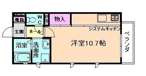 大阪府大阪市此花区春日出北2丁目【アパート】の間取り