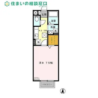 愛知県額田郡幸田町大字芦谷字毛倉【アパート】の間取り