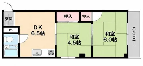 住吉ハイツ【3階】の間取り