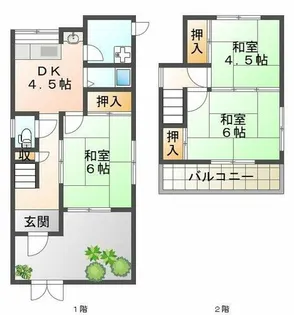 兵庫県神戸市垂水区王居殿3丁目【一戸建】の間取り