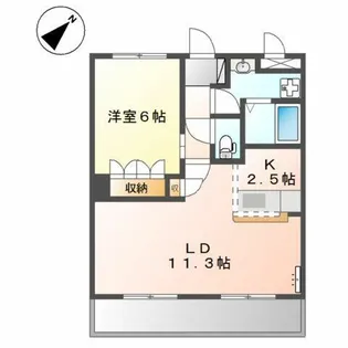 ルミエール【105号室】の間取り