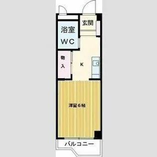 楠元南館【5B号室】の間取り