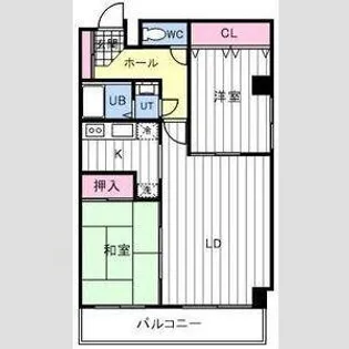 アルファスクエア北23条【4階】の間取り