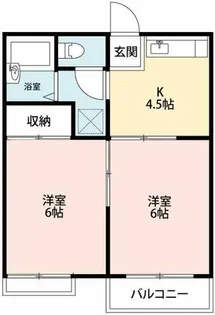 やなぎハイツ【102号室】の間取り