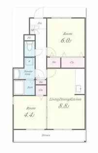 ルーセントベガ【1階】の間取り