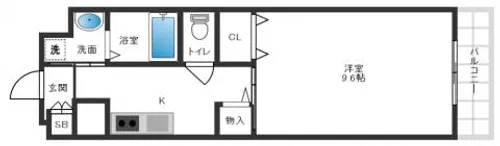 メトロノーム【408号室】の間取り