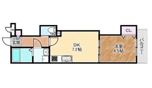 大阪府堺市西区浜寺石津町西4丁【アパート】の間取り