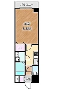 大阪府堺市堺区翁橋町1丁【マンション】の間取り