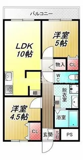 北本町パールハイツ【3階】の間取り