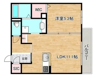 大阪府大阪市旭区高殿1丁目【アパート】の間取り