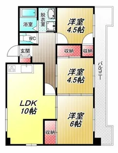 グランドハイツ春日台【4階】の間取り