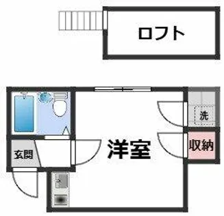 川辺ビル288【2階】の間取り