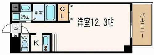 will Do松屋町【12階】の間取り