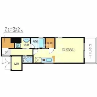 アーバネックス北浜【10階】の間取り