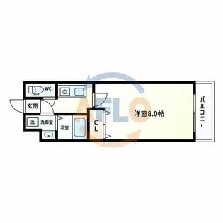 Fr.imp大阪城東【3階】の間取り