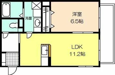 アトランティス四ツ谷【1階】の間取り