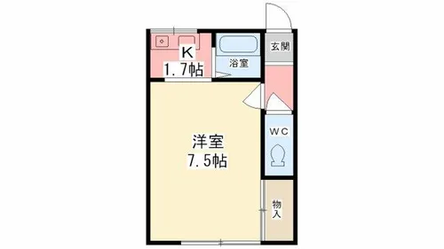 アルスランフラット【202号室】の間取り