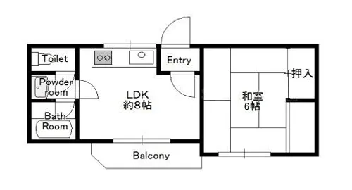 タウンハウス本田【2階】の間取り