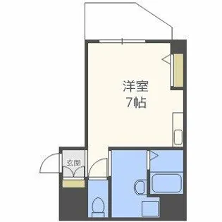 グランパシフィック芦原橋駅前【6階】の間取り