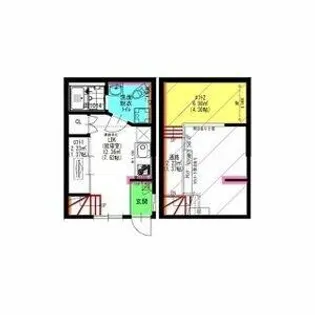 Velo JIYUGAOKA【102号室】の間取り