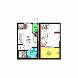 Velo JIYUGAOKA【105号室】の間取り