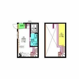 Velo JIYUGAOKA【204号室】の間取り