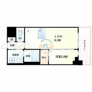 セレニテ江坂グランデ【7階】の間取り