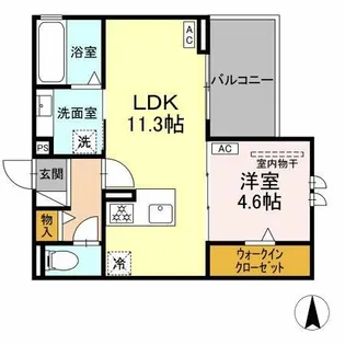 アーブル 西岩田【2階】の間取り