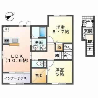 ST ハイムⅡ【2階】の間取り