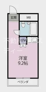 ホワイトパレス黄金【409号室】の間取り