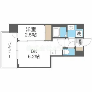 セレニテ天六ミラク【402号室】の間取り
