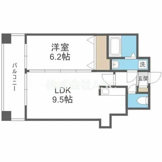 アーデンタワー立売堀【903号室】の間取り