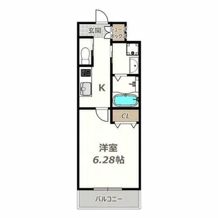 クローバー・グランデ昭和町【4階】の間取り