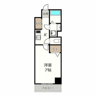 グランパシフィック阪南町【7階】の間取り