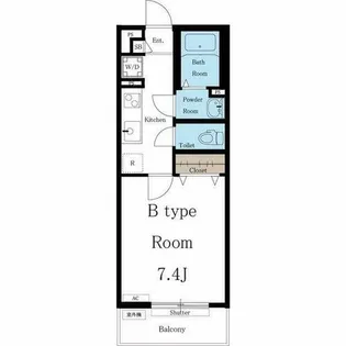 リブリ・本星崎【1階】の間取り