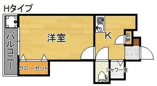 明星館【4階】の間取り