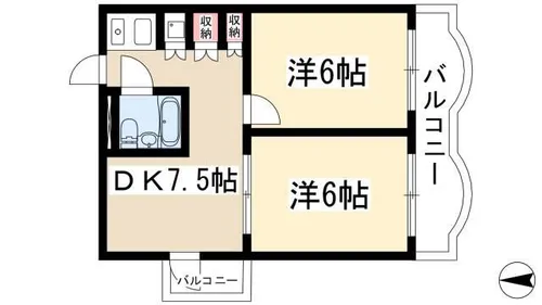 ラフォーレ八事【5階】の間取り
