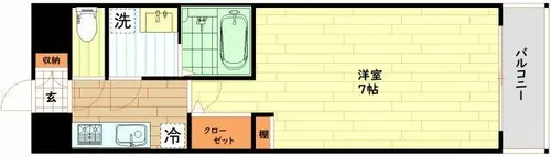 大阪府大阪市中央区南久宝寺町1丁目【マンション】の間取り