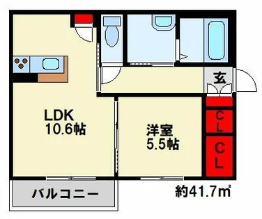コンフォルト・ディモーラ【1階】の間取り
