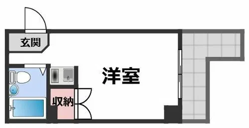 メゾン真法院【4階】の間取り
