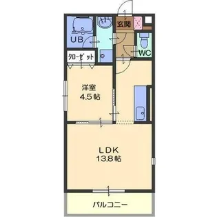 アプリ平針【1階】の間取り