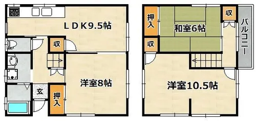 兵庫県神戸市長田区池田上町【一戸建】の間取り