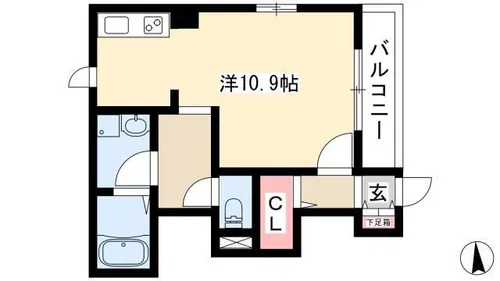 第三ペルスネージュ【103号室】の間取り