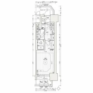 エステムコート名古屋ライブゲート【8階】の間取り