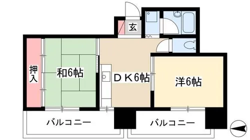 福信ビル【4階】の間取り