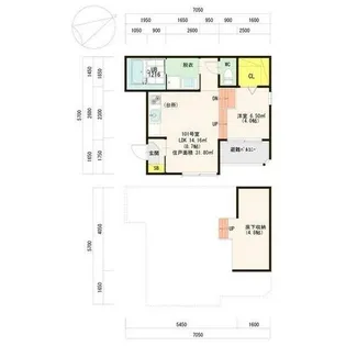 北斗館【1階】の間取り